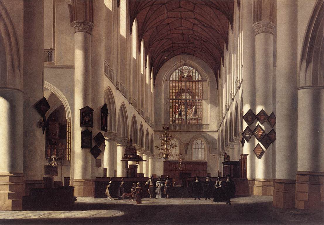 Intérieur de l'église Saint-Bavo à Haarlem