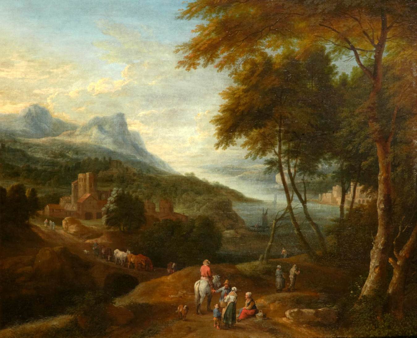 Vaste paysage montagneux