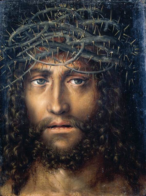 Tête du Christ avec la couronne d'épines