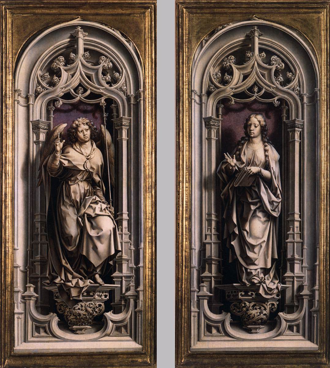 Deux volets d'un triptyque (extérieur)