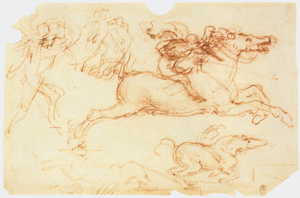 Cavalier au galop et autres figures