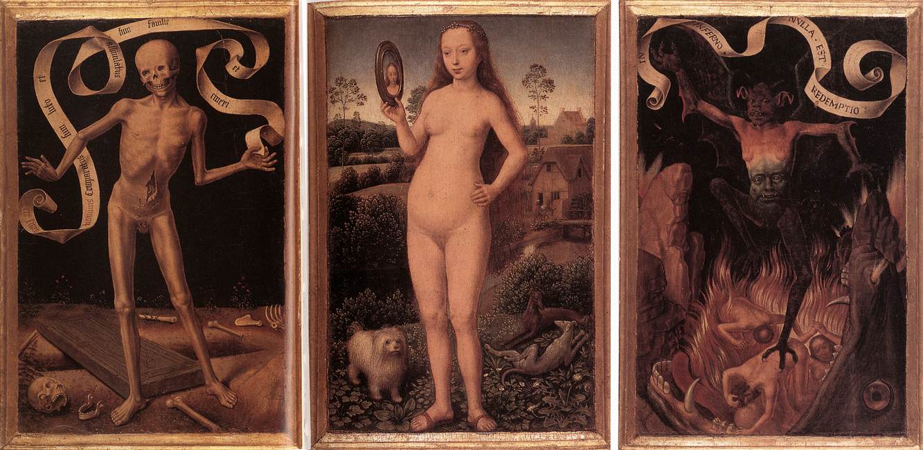 Triptyque de la vanité terrestre et du salut divin (recto)