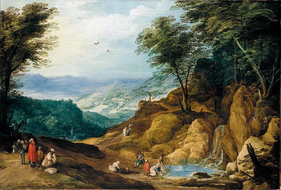 Vaste paysage montagneux