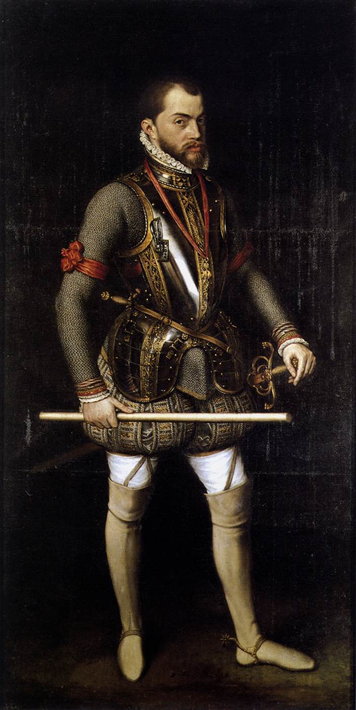 Portrait de Philippe II en armure