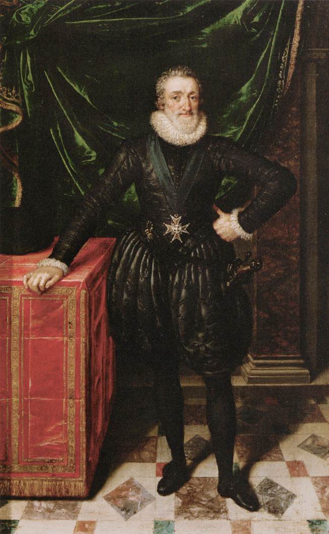 Henri IV roi de France en habit noir