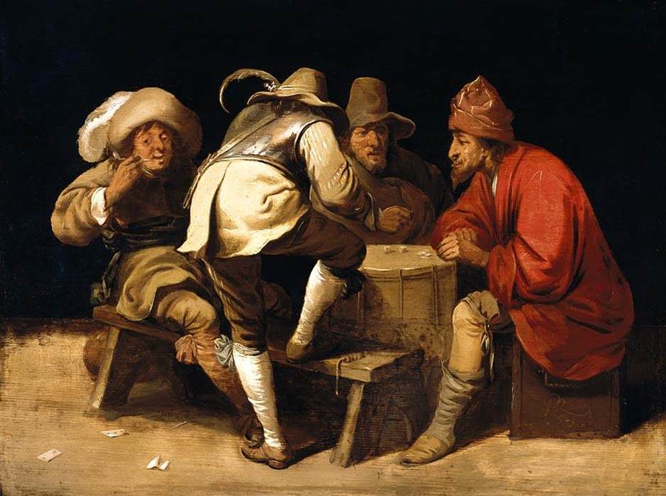 Soldats jouant aux dés