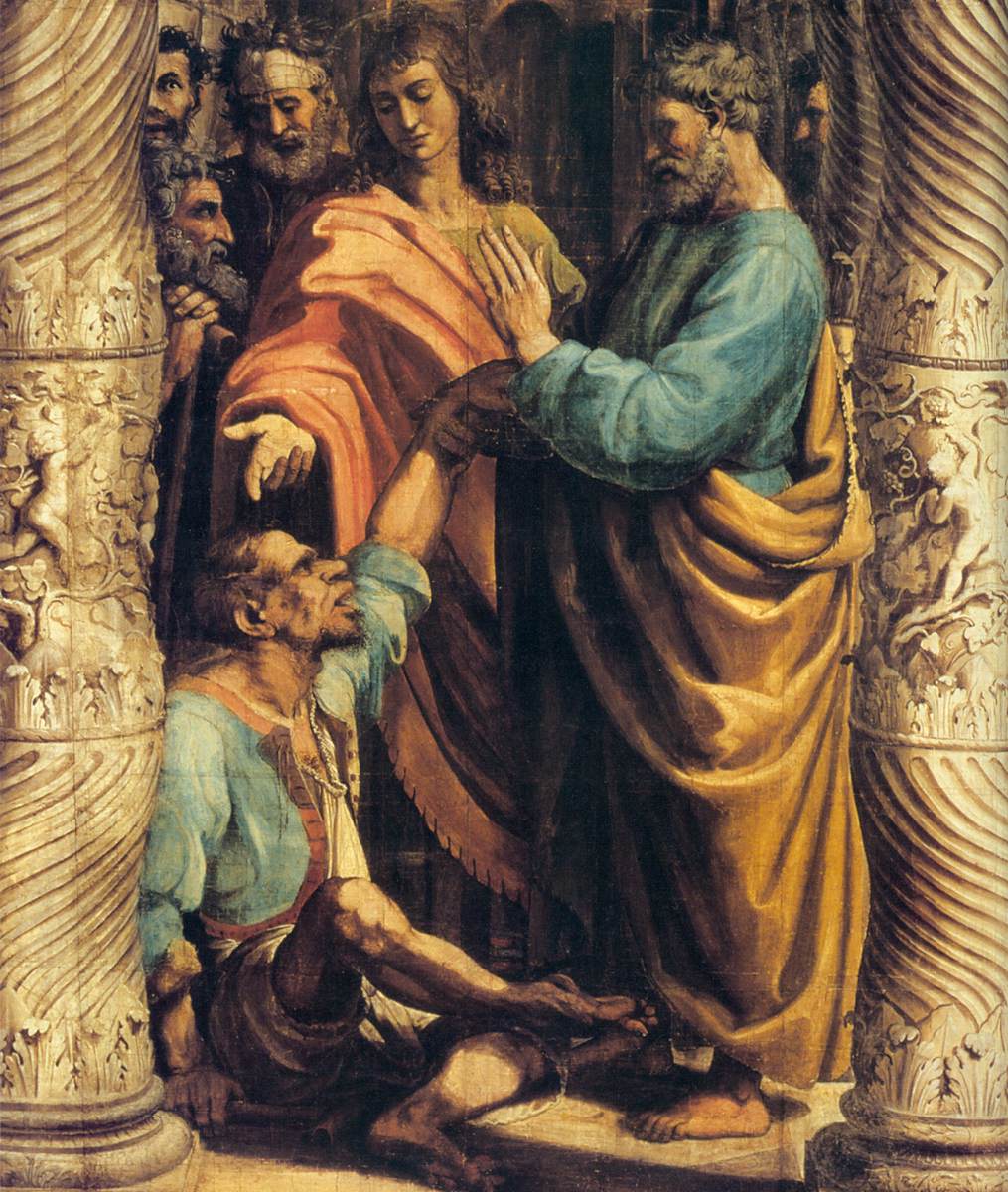 Guérison de l'homme boiteux (détail)