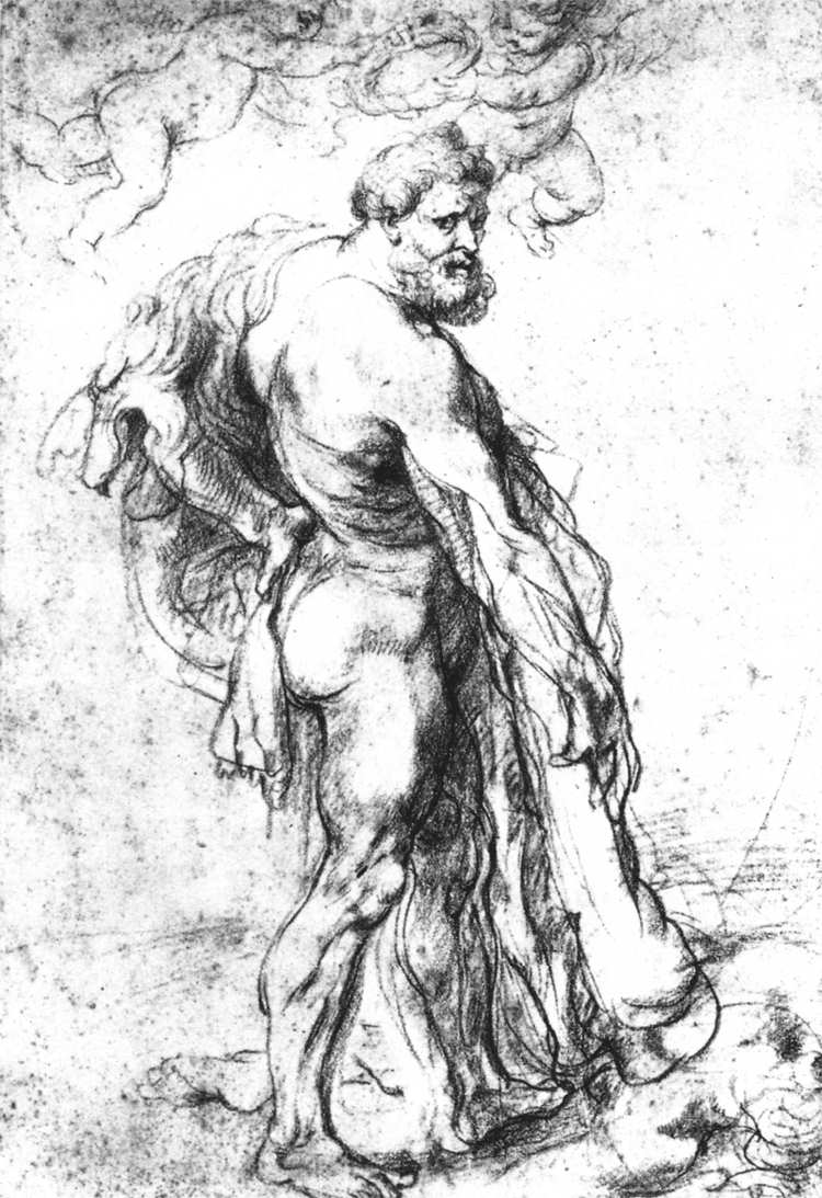 Hercule couronné par des génies