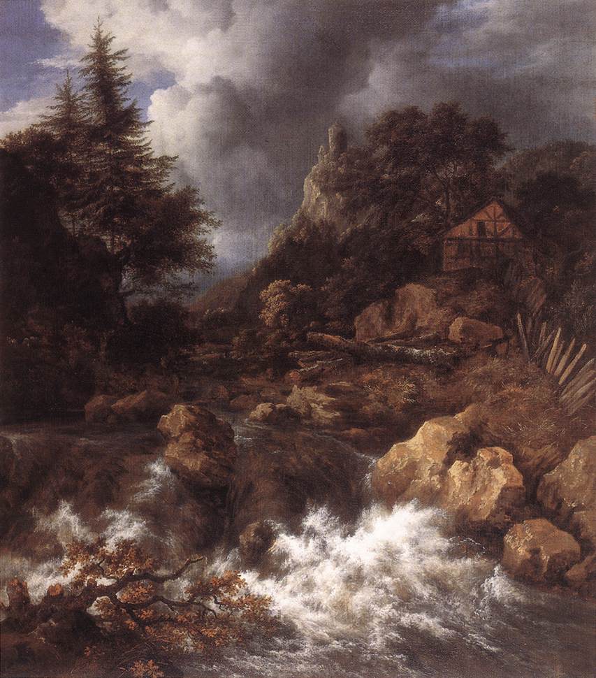 Cascade dans un paysage montagneux du Nord