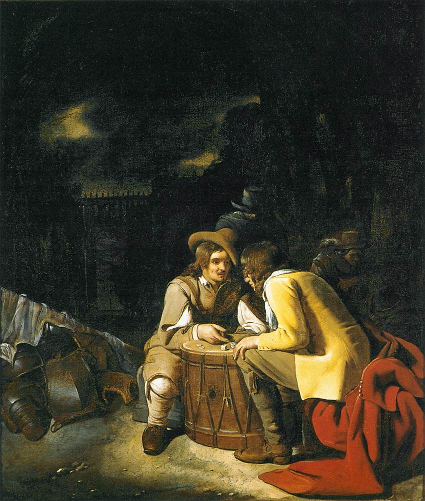 Soldats jouant aux dés