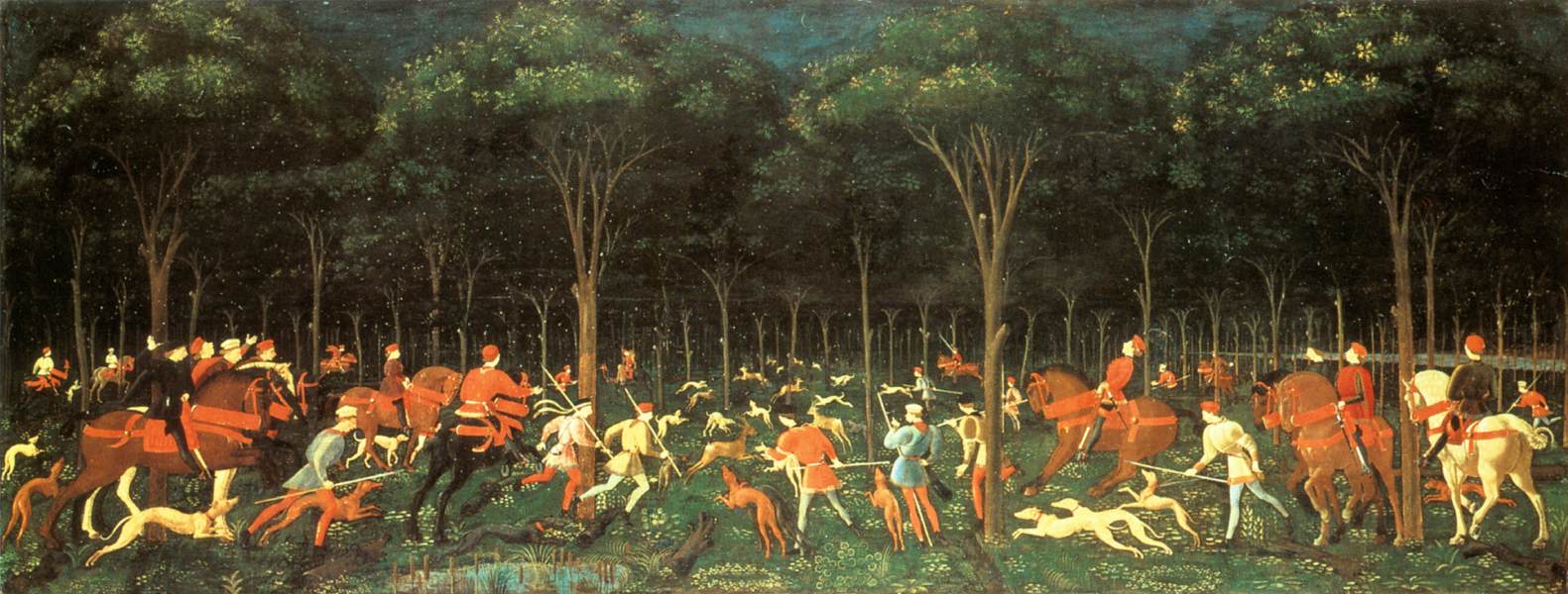 La chasse dans la forêt