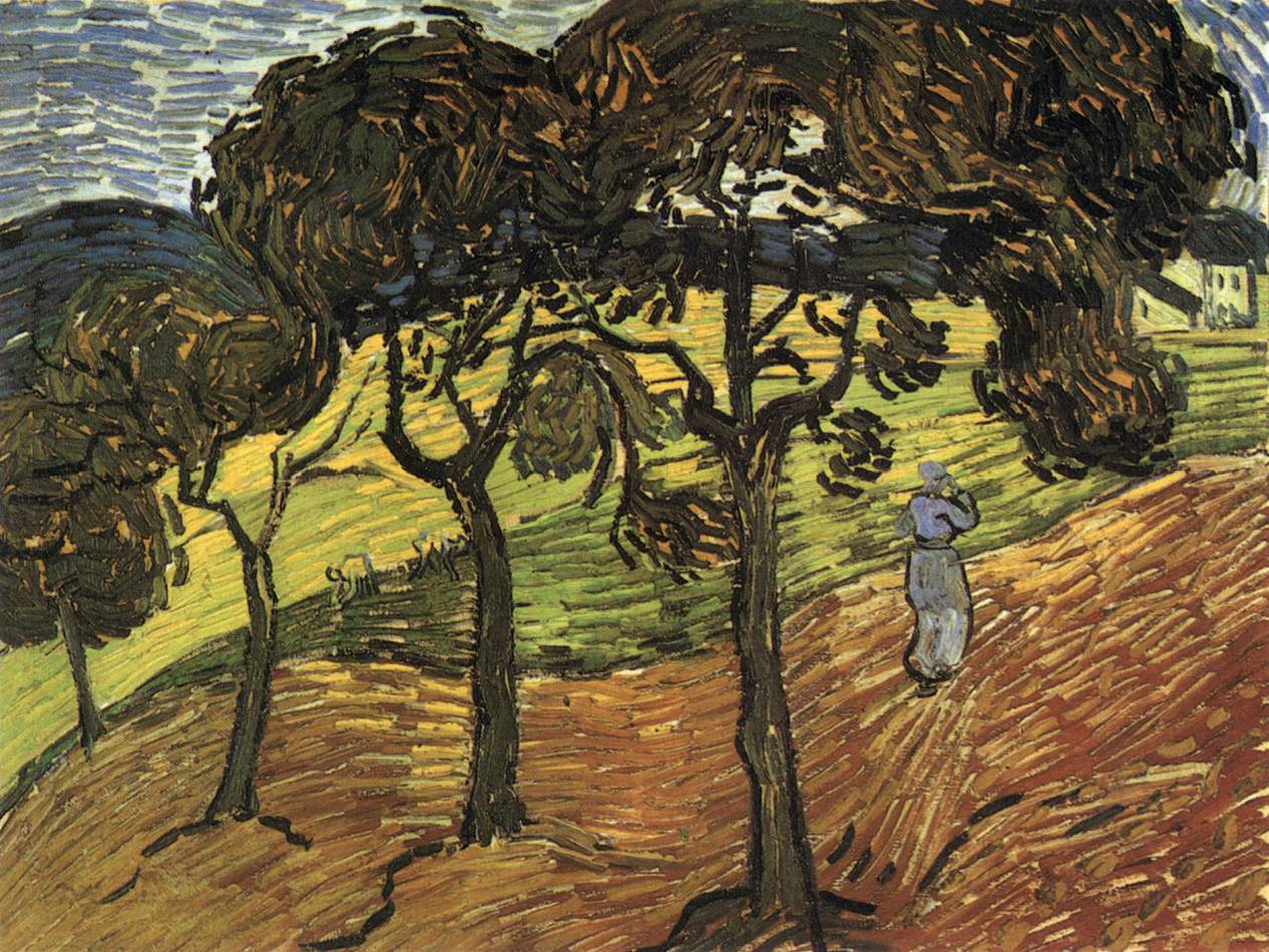 paysage avec Trees and Figures