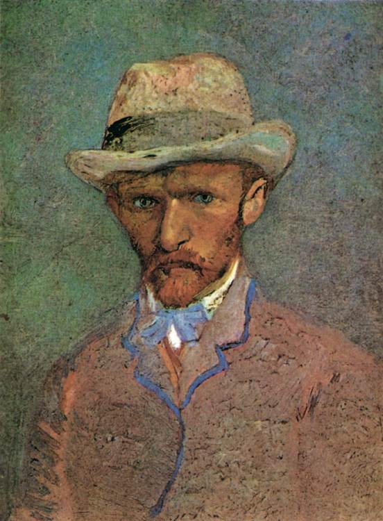 Autoportrait au chapeau de feutre gris