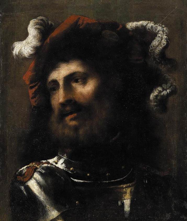 Portrait d'un homme en armure