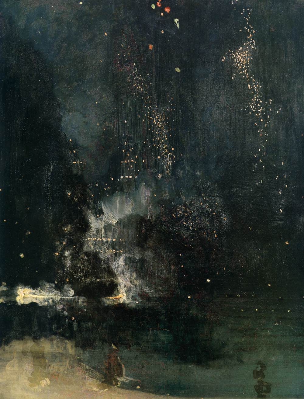 Nocturne en noir et or : La fusée qui tombe