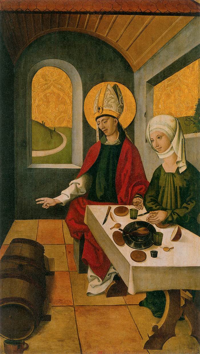 Saint Rémi remplissant le tonneau de vin (extérieur)