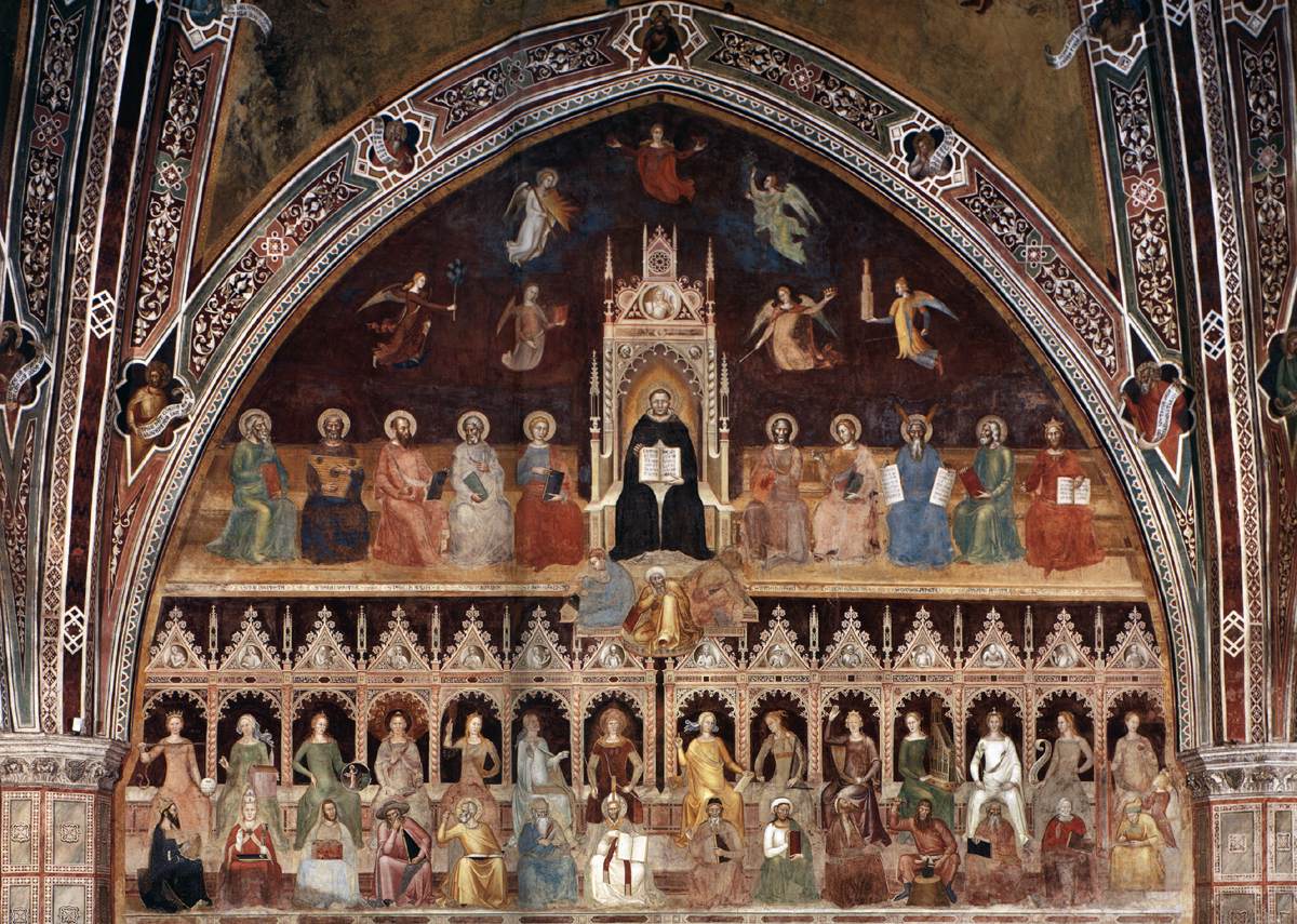 Le triomphe de saint Thomas d'Aquin (mur ouest)