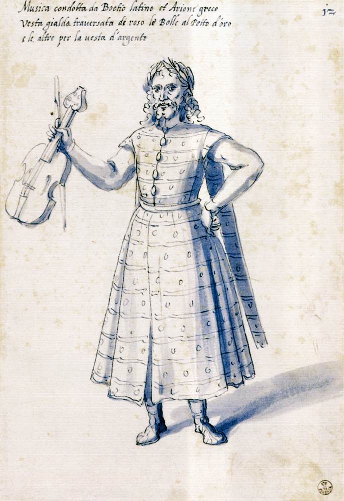 Costume de la figure allégorique Musique