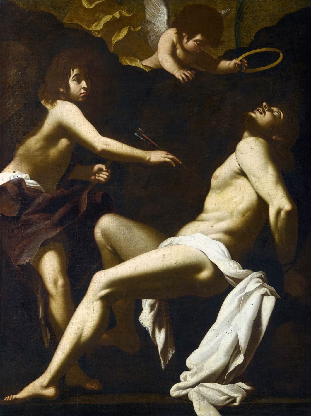 Saint Sébastien secouru par les anges