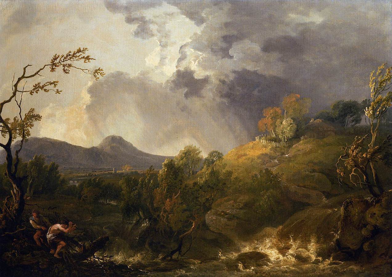 paysage avec an Approaching Shower