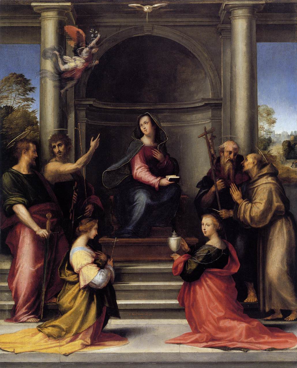 L'Incarnation avec six saints