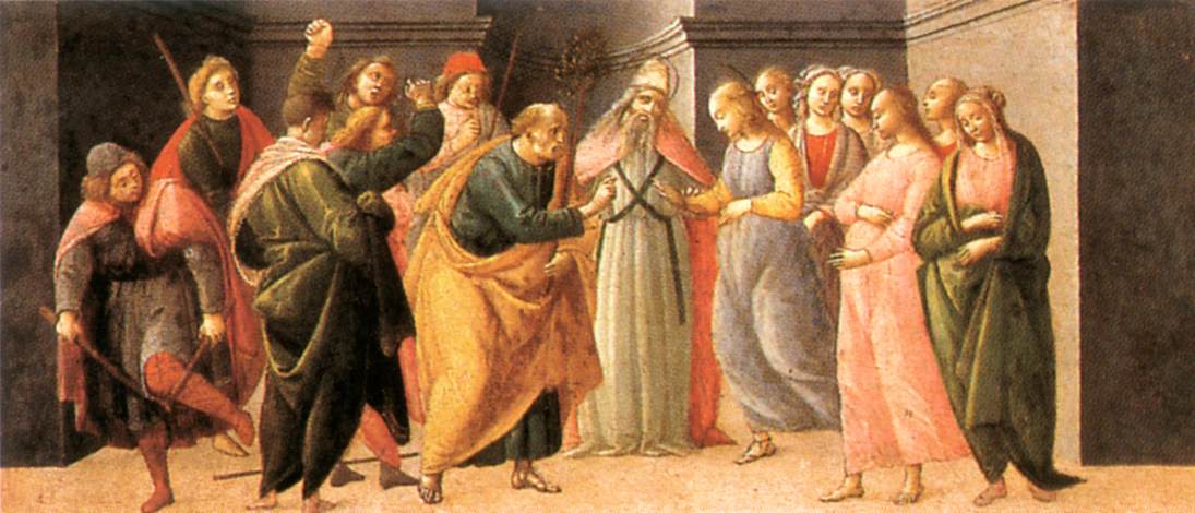 Predella : Mariage de la Vierge