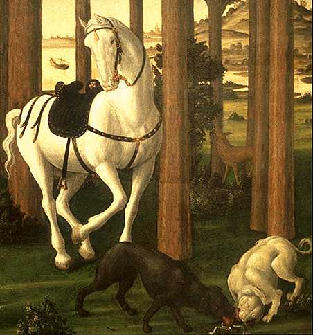 L'Histoire de Nastagio degli Onesti (détail du deuxième épisode)