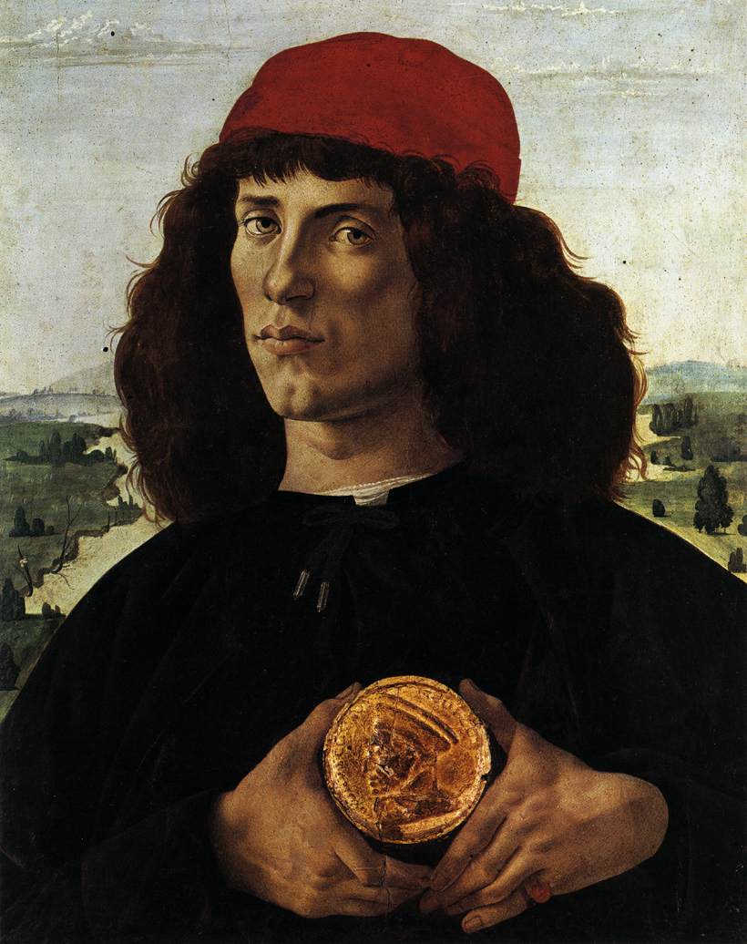 Portrait d'un homme avec une médaille de Cosme l'Ancien