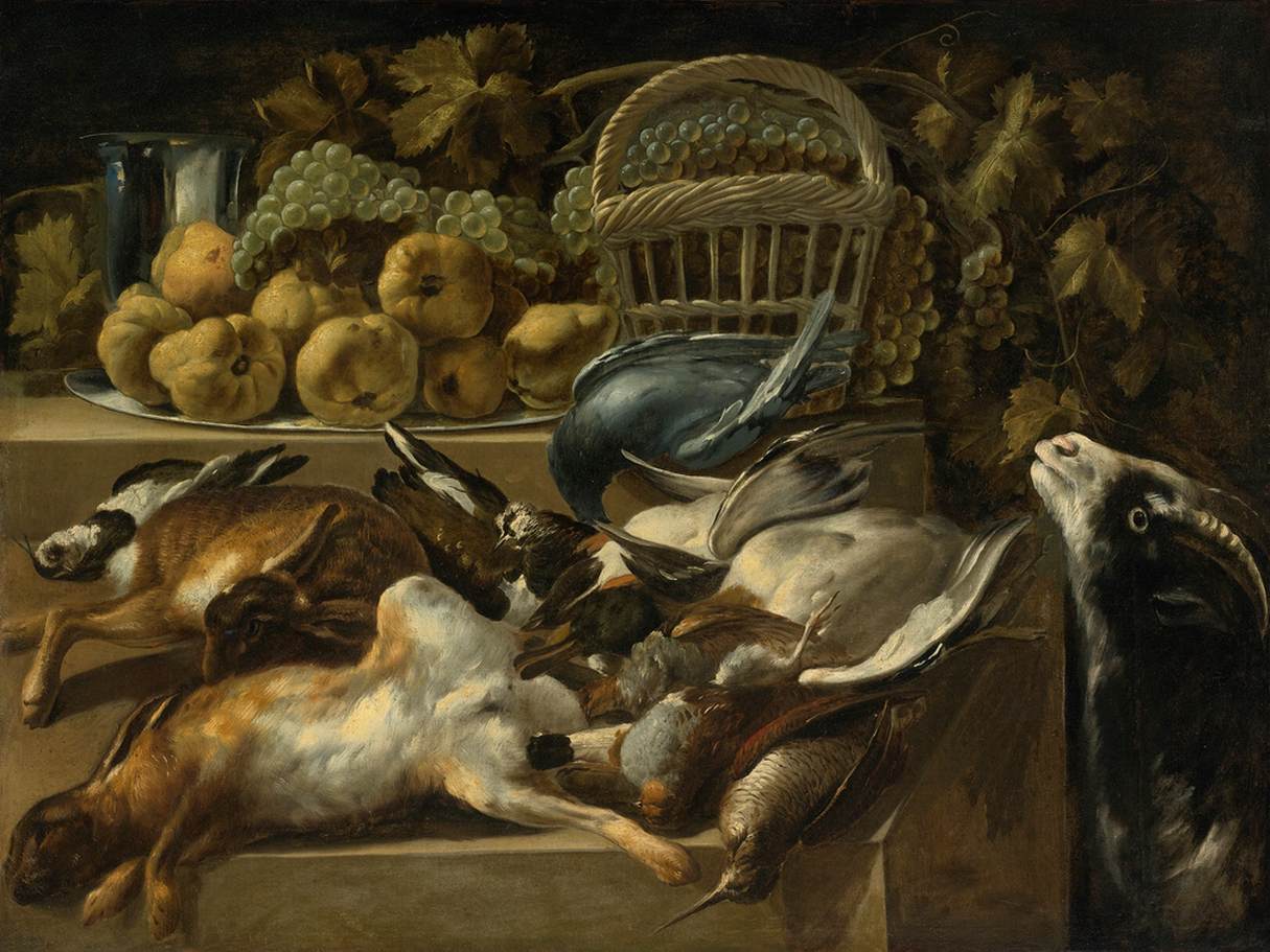 Nature morte aux fruits et au gibier