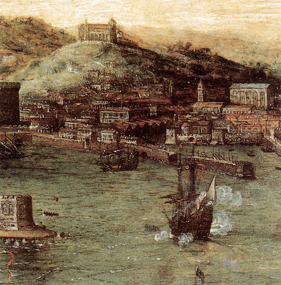 Bataille navale dans le golfe de Naples (détail)