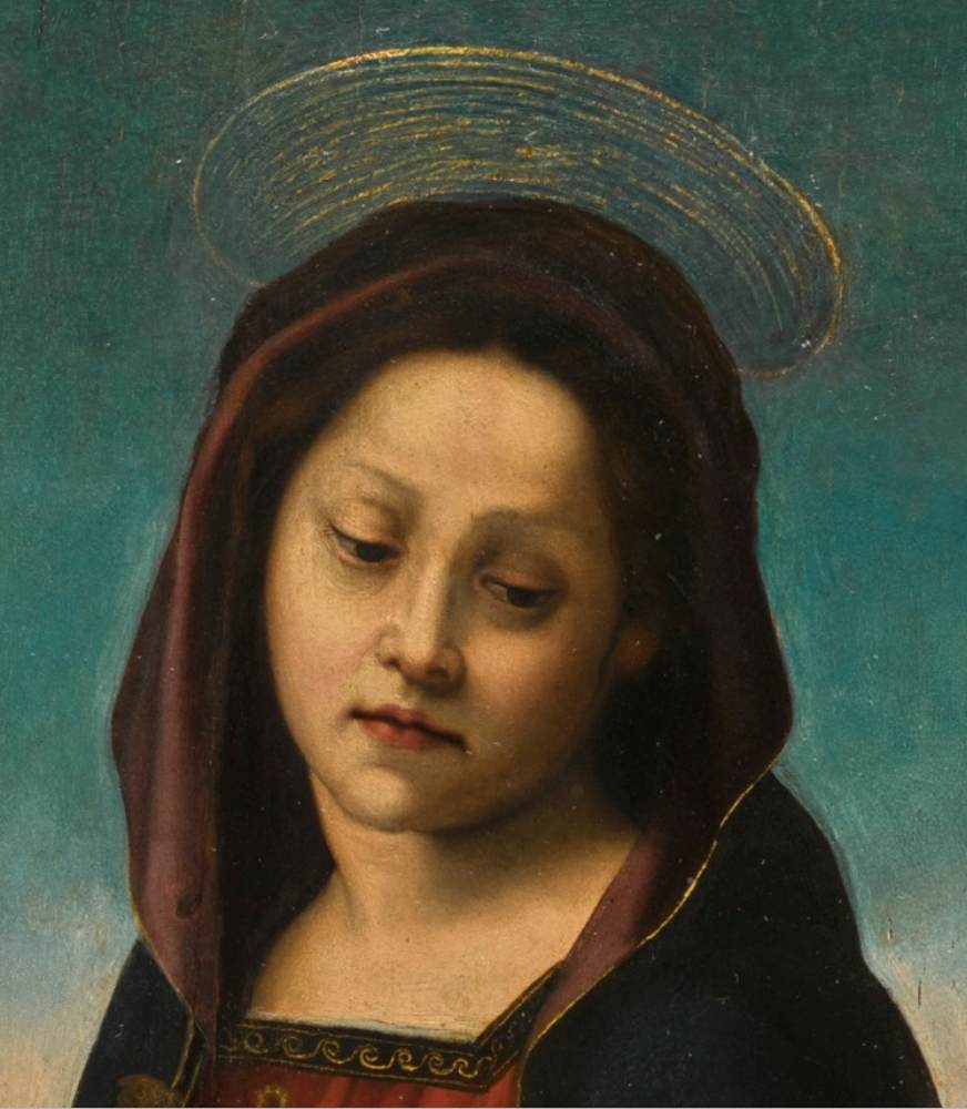Vierge à l'Enfant avec saint Jean-Baptiste (détail)