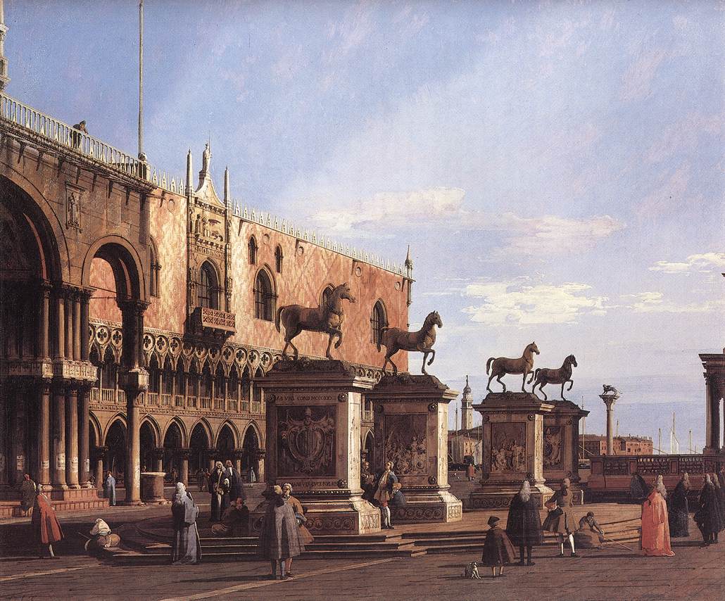 Capriccio : Les chevaux de Saint-Marc sur la Piazzetta
