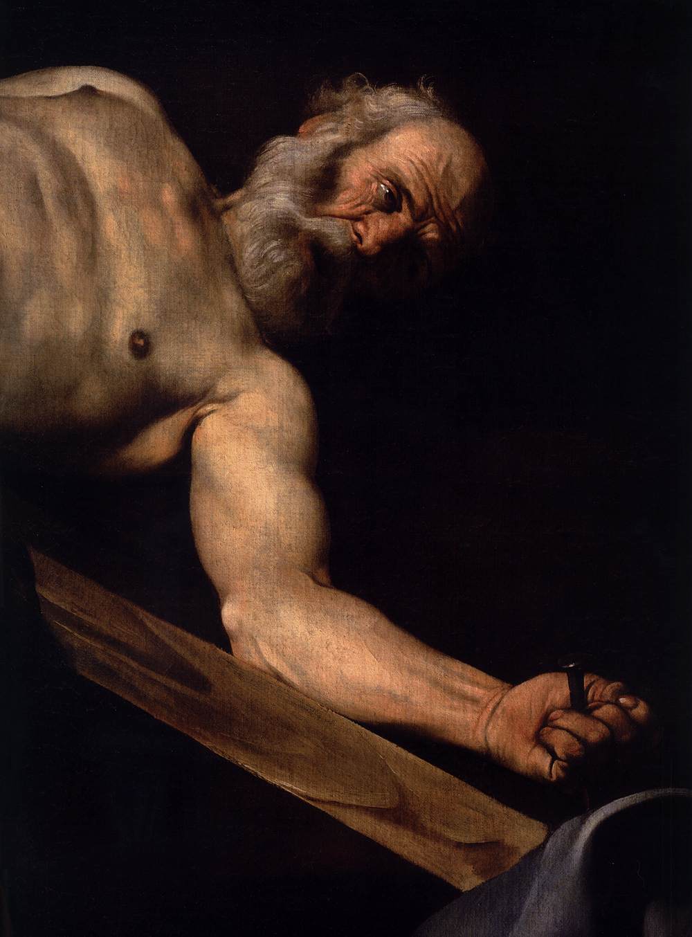 La Crucifixion de saint Pierre (détail)