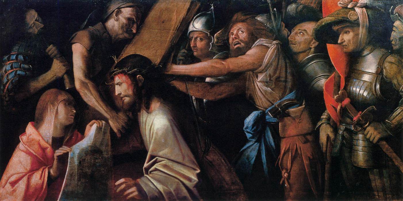 Le chemin du Calvaire avec le voile de Véronique