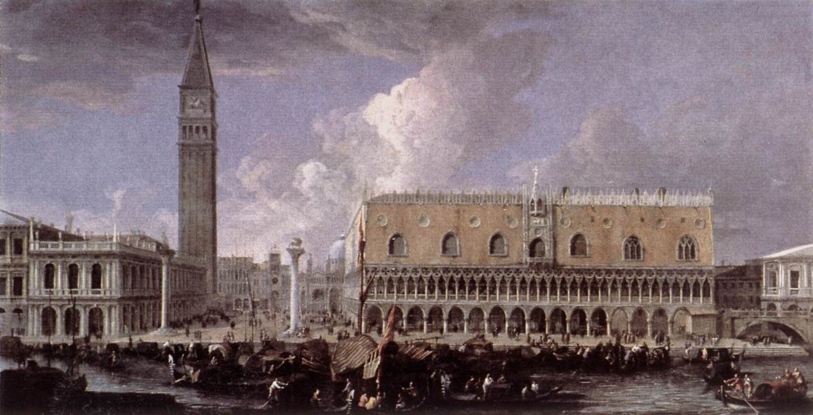 Vue du quai depuis le Bacino di San Marco