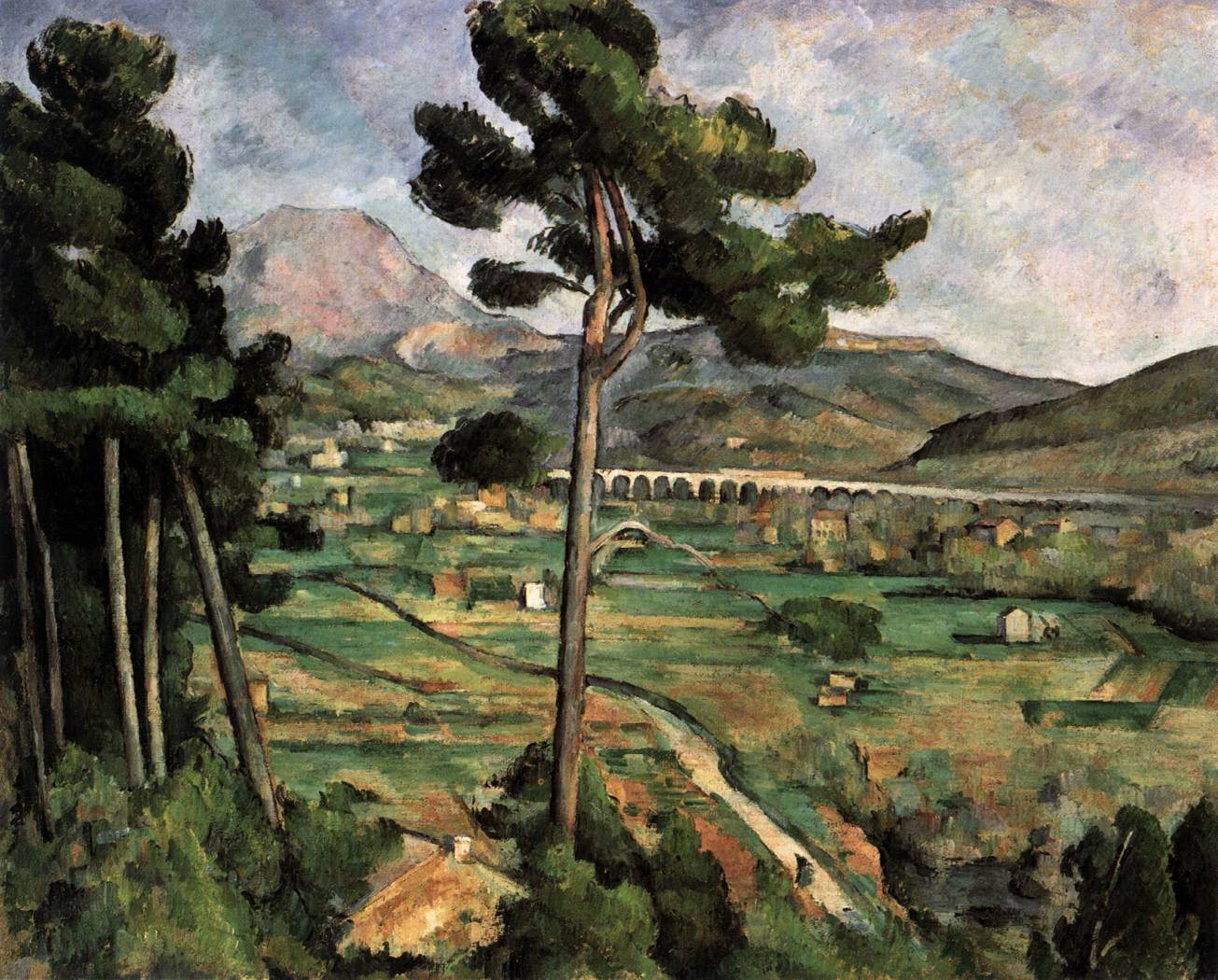 Mont Sainte-Victoire et le viaduc de la vallée de l'Arc
