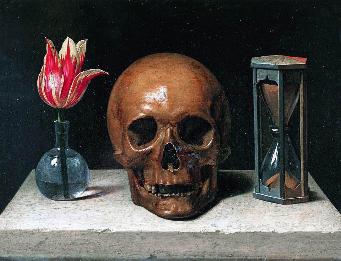 Nature morte avec un crâne