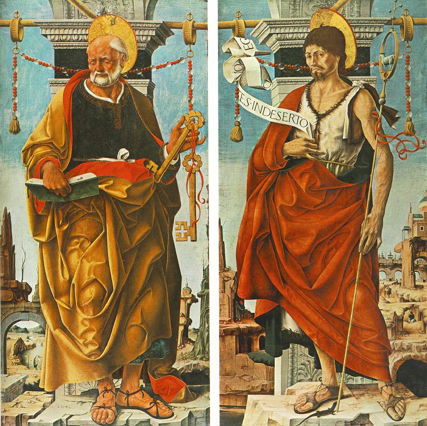 Polyptyque Griffoni : saint Pierre et saint Jean-Baptiste