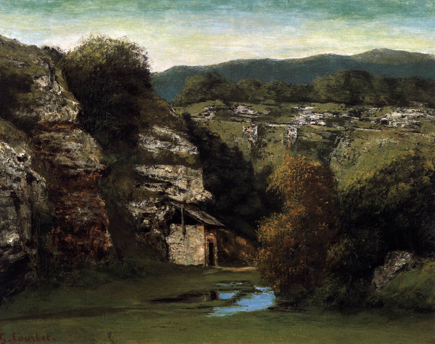 Paysage rocheux près d'Ornans