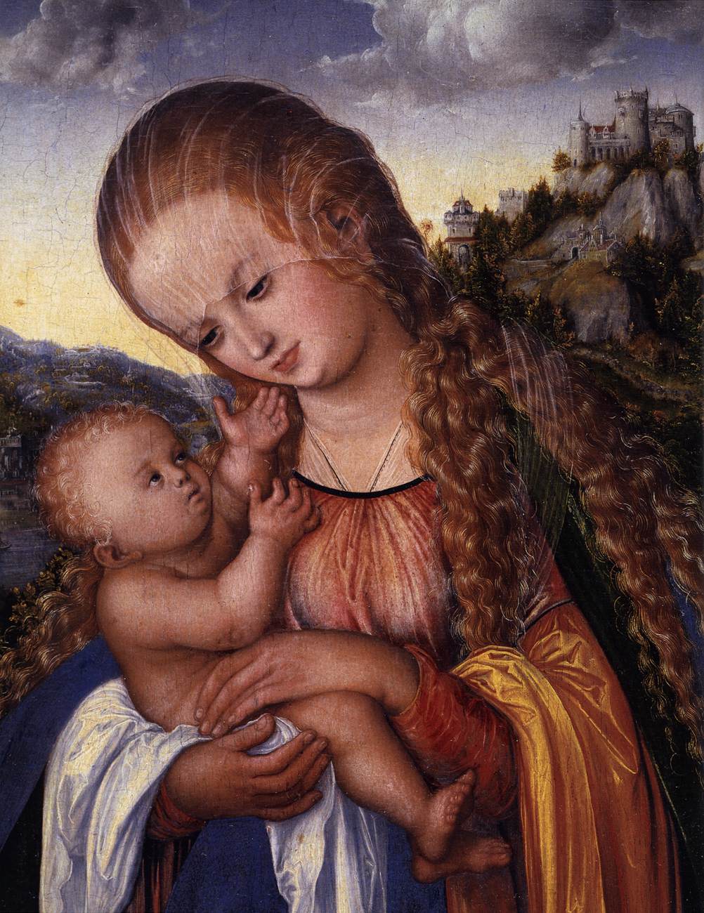 Vierge à l'Enfant (détail)