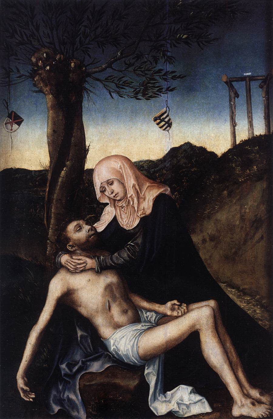 Piéta sous la croix