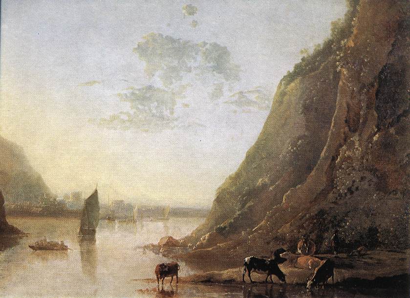 Berge avec des vaches