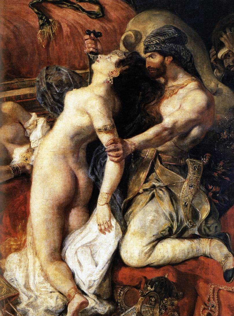 La mort de Sardanapale (détail)