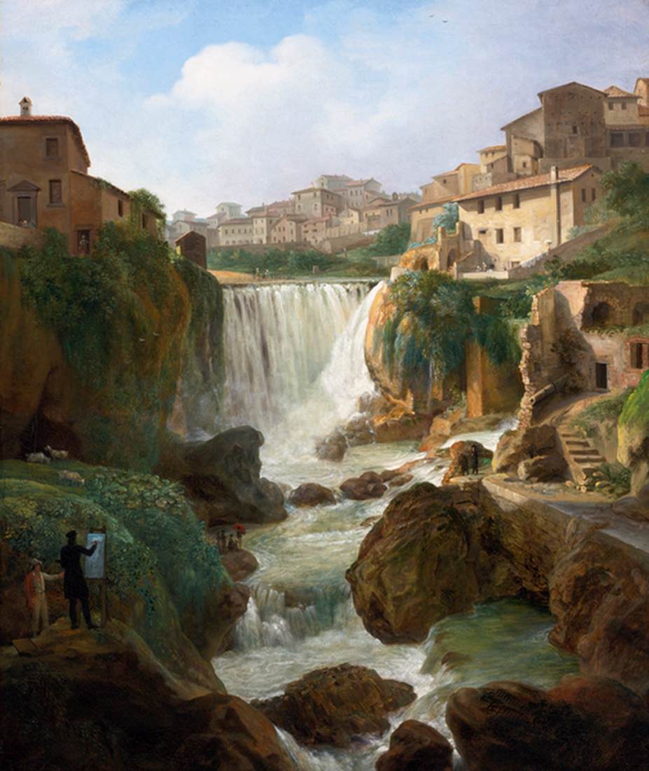 Vue des cascades de Tivoli