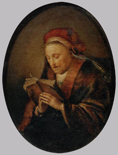 Vieille femme en prière