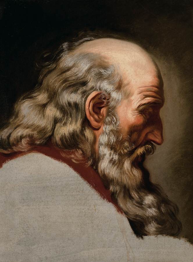 Étude de profil d'un homme barbu