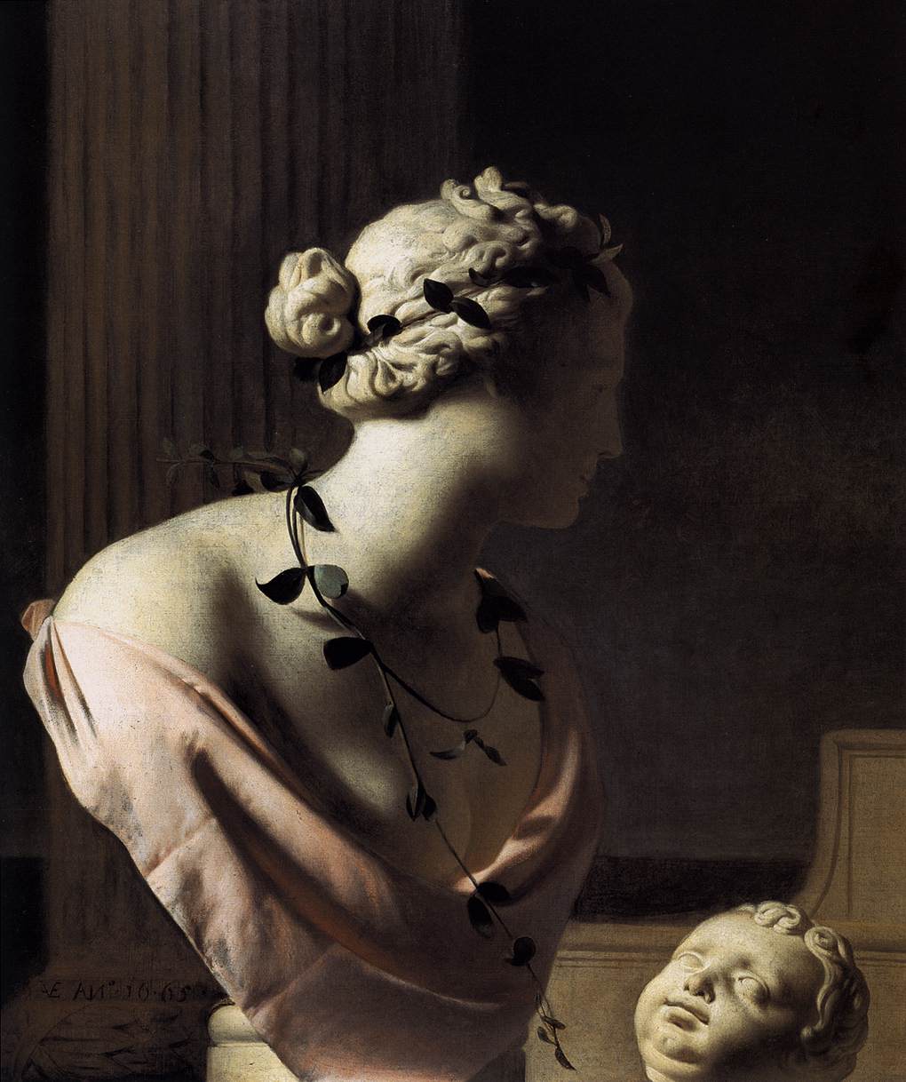 Nature morte avec un buste de Vénus
