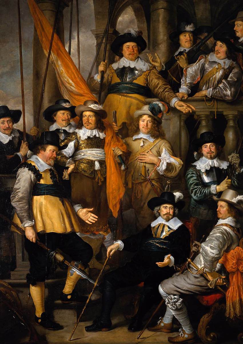 La compagnie du capitaine Albert Bas et du lieutenant Lucas Conijn