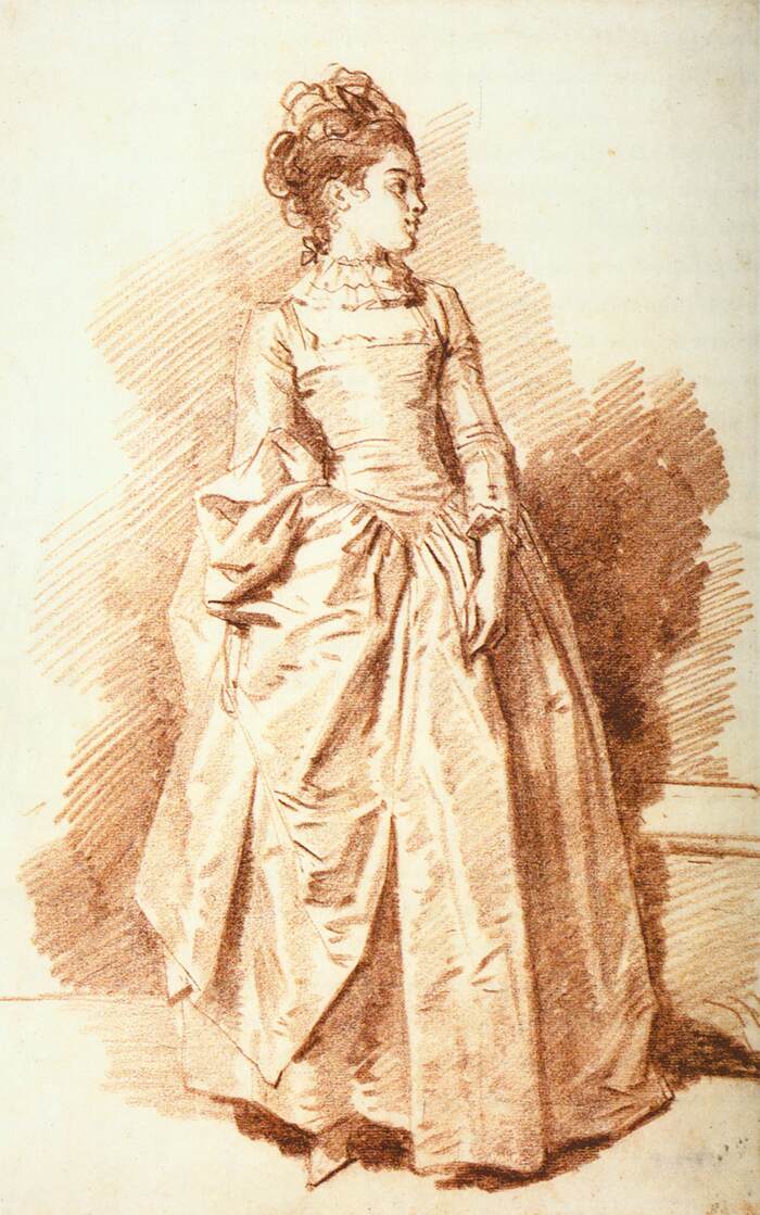 Jeune femme debout