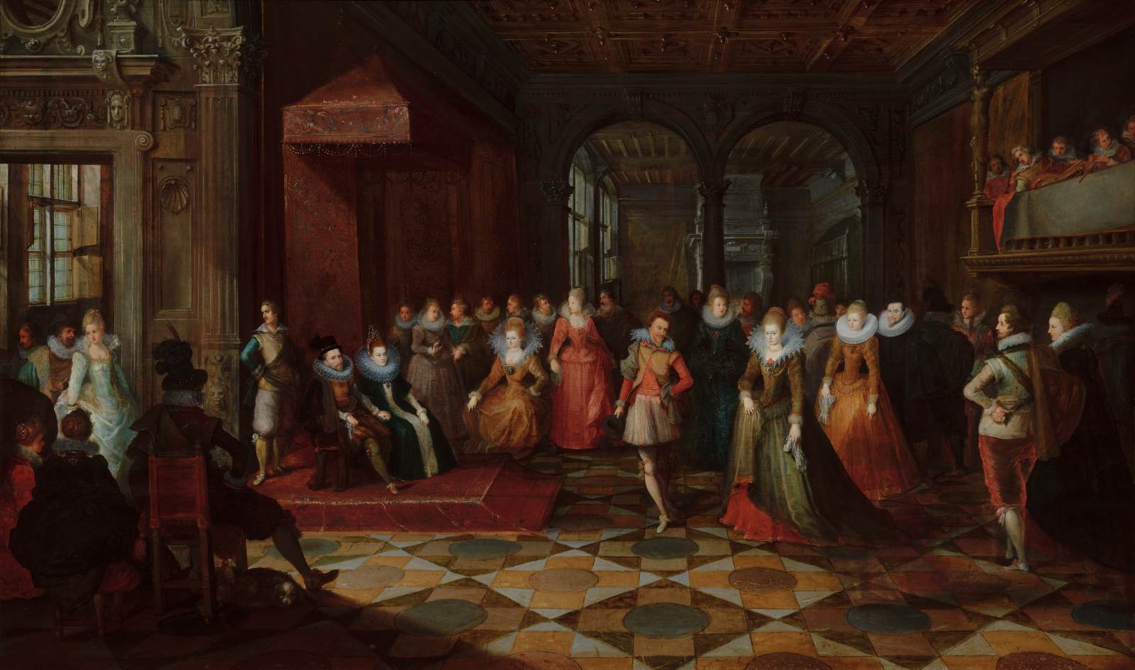 Scène de bal à la cour de Bruxelles